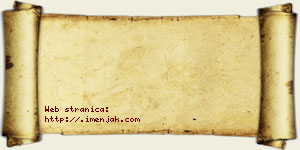 Jana Avakumović vizit kartica